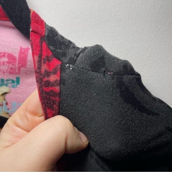 Desigual Women’s black Red Vintage long sleeve V neck A line Dress in size M - Picture 7 of 10